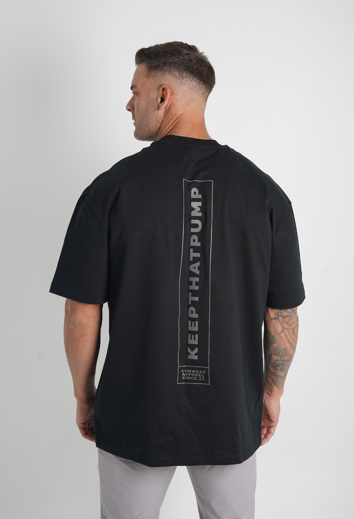 Pump Series 1 Oversized T Shirt - Black