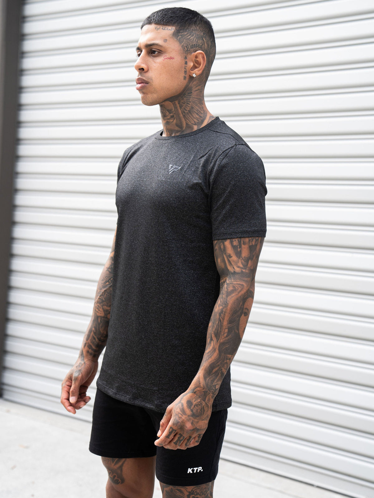 KTP PERFORMANCE DRY-FIT TEE - DUSTY BLACK