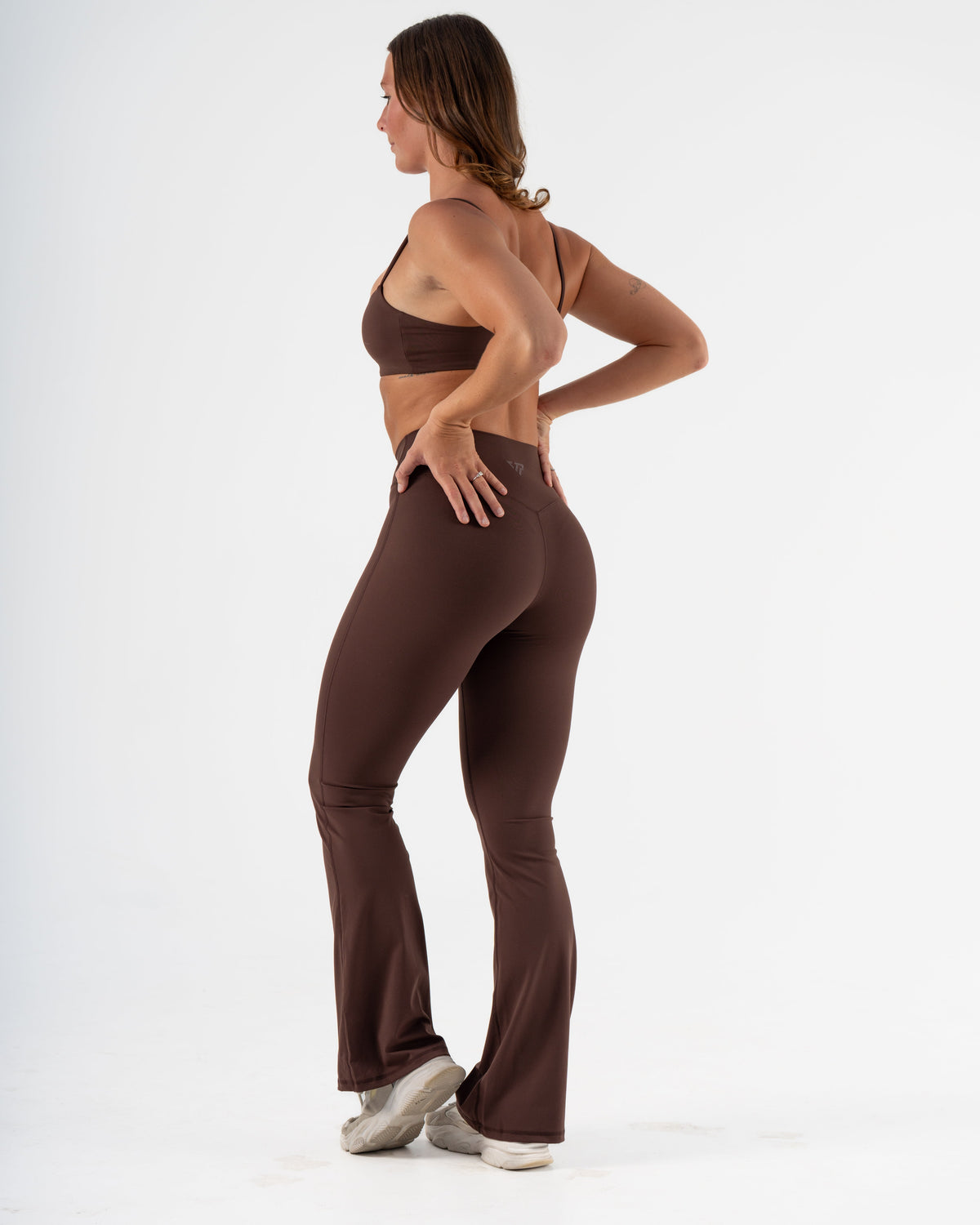 SIGNATURE FLARE PANTS LONG LENGTH - ESPRESSO