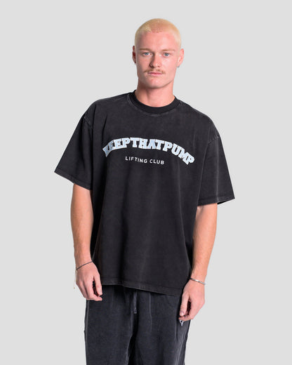 KTP ACID WASH LIFTING OS TEE - BABY BLUE