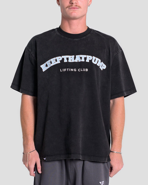 KTP ACID WASH LIFTING OS TEE - BABY BLUE