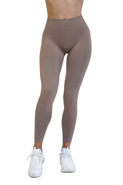 LJ V-BACK SCRUNCH LEGGING - COFFEE
