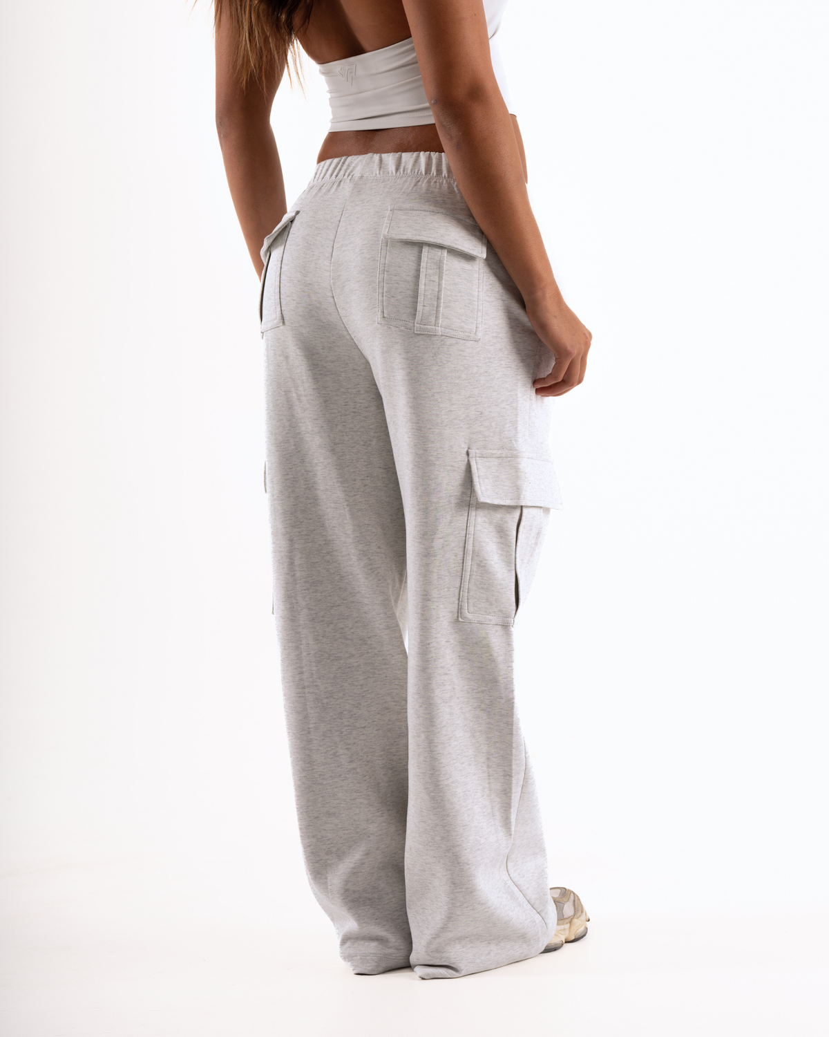 KTP WOMEN'S CARGO JOGGERS - MARL GREY