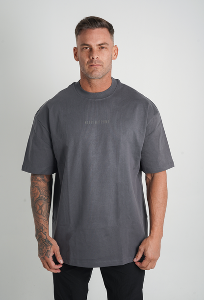 Pump Series 1 Oversized T Shirt - Charcoal
