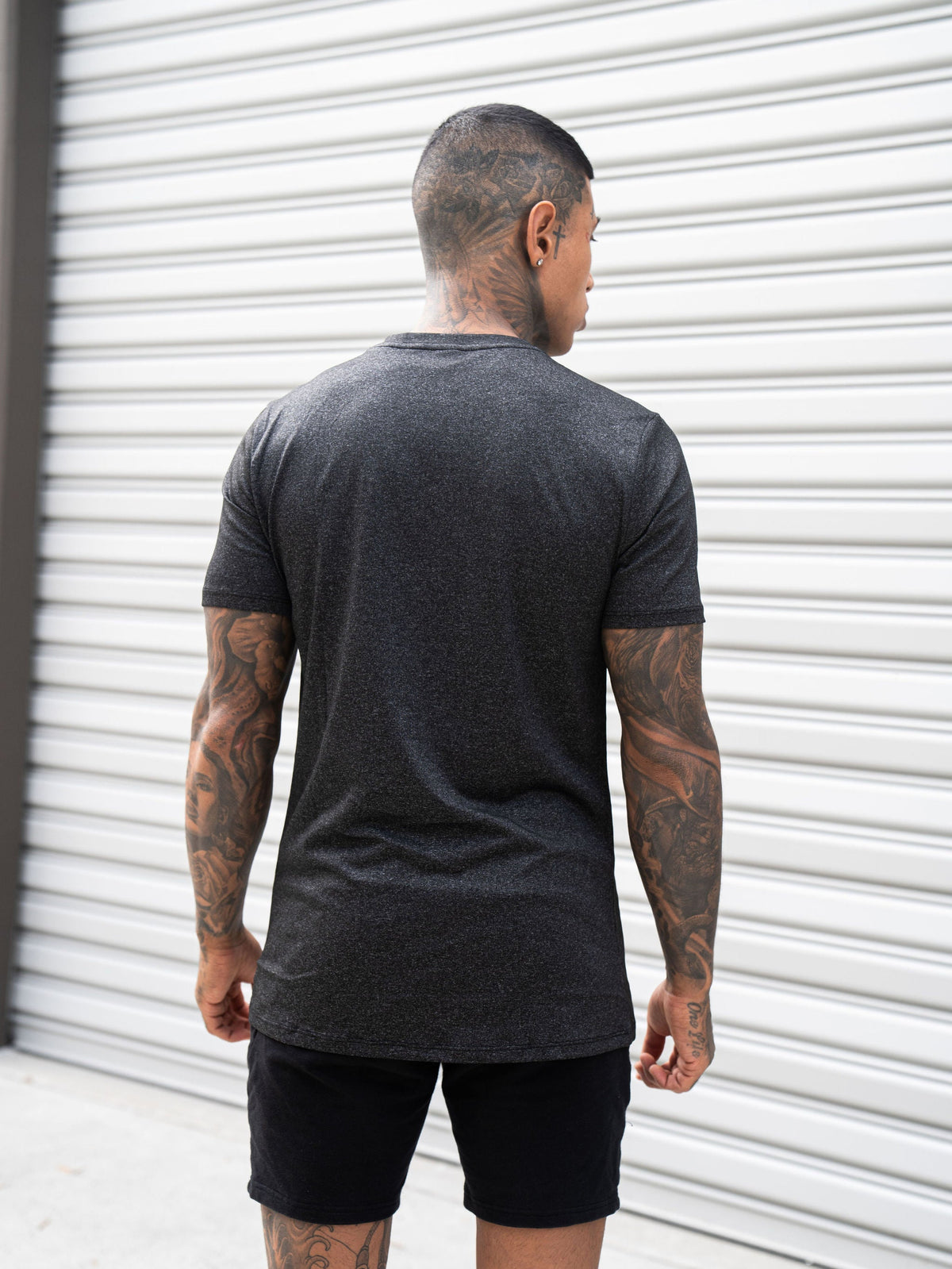 KTP PERFORMANCE DRY-FIT TEE - DUSTY BLACK