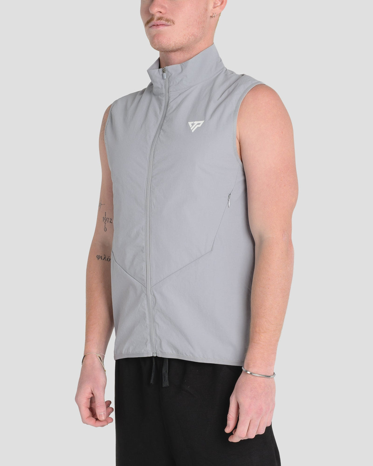 KTP APEX ZIP VEST - LIGHT GREY