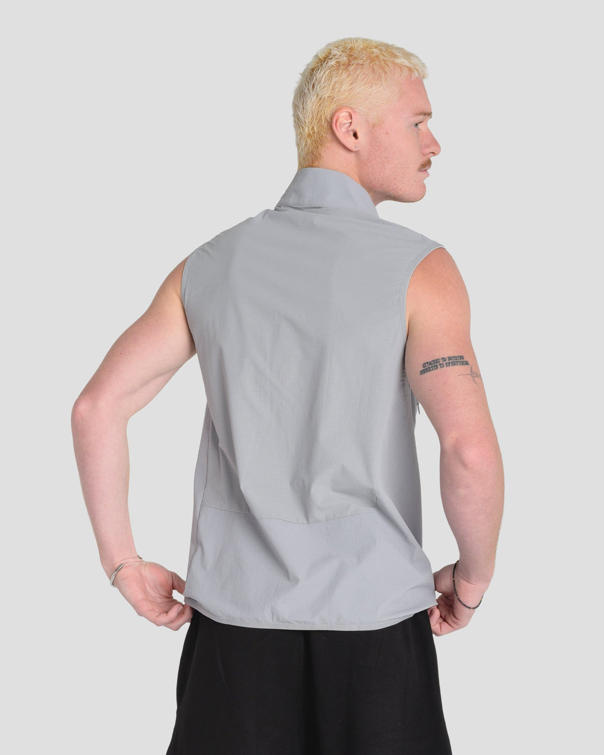KTP APEX ZIP VEST - LIGHT GREY