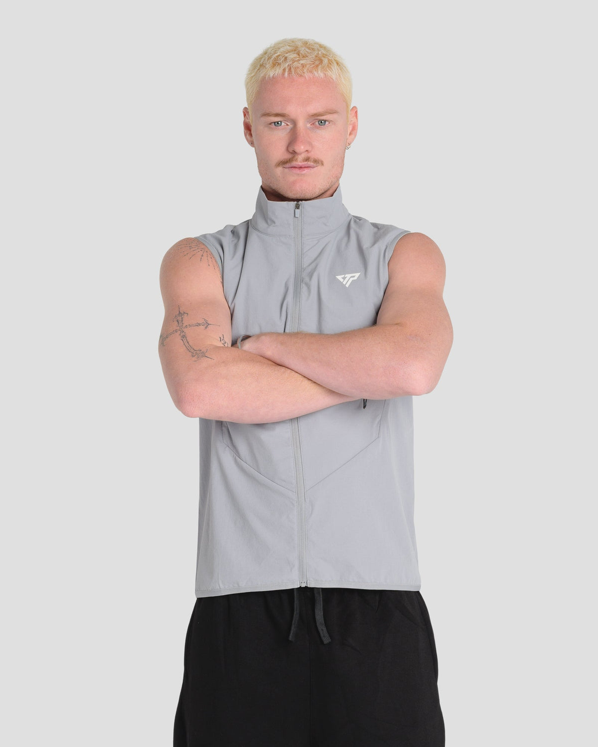 KTP APEX ZIP VEST - LIGHT GREY