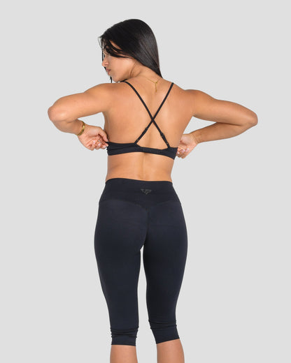 AVARI CROP - BLACK