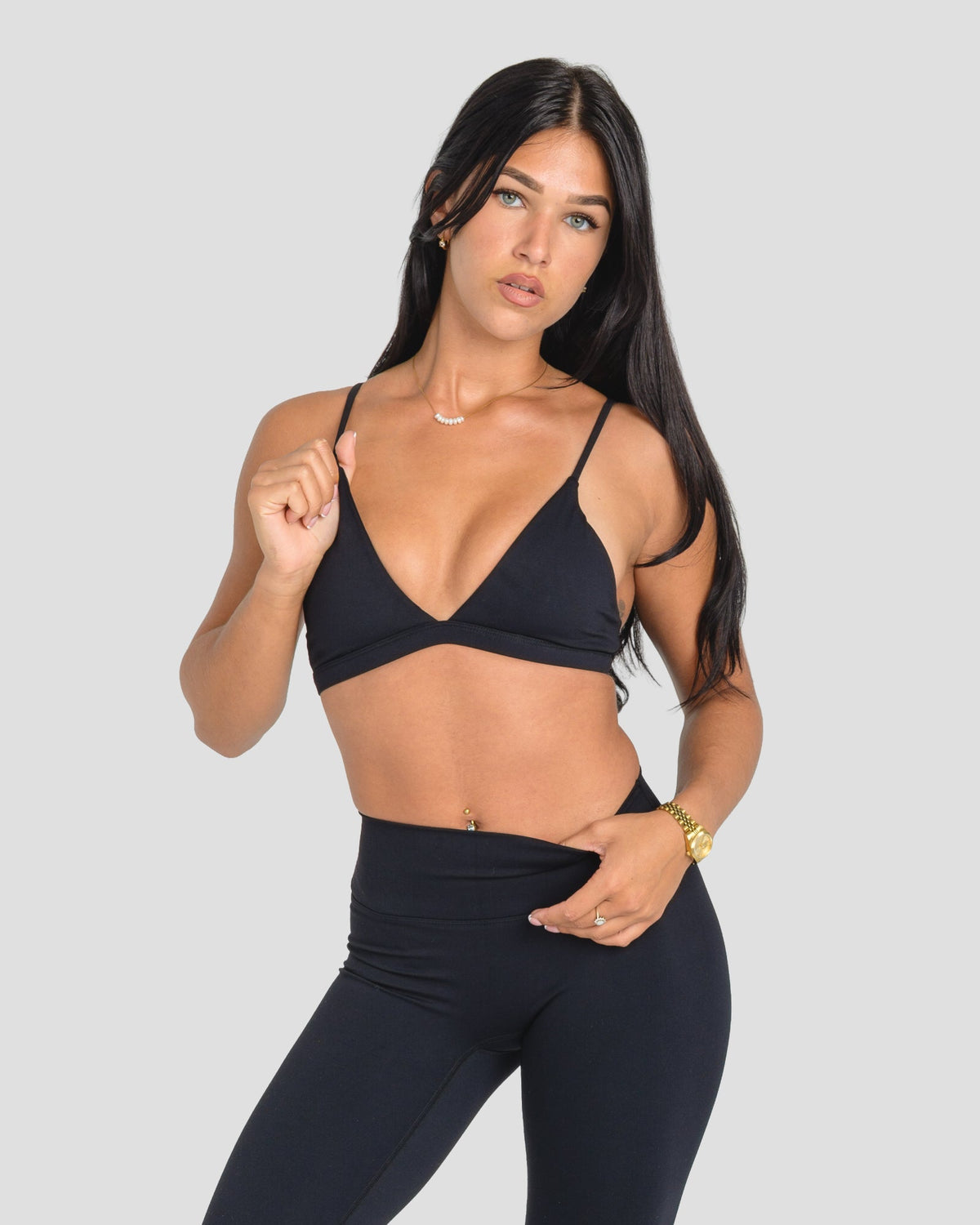 AVARI CROP - BLACK