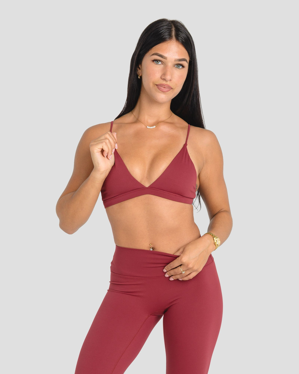 AVARI CROP - BURGUNDY