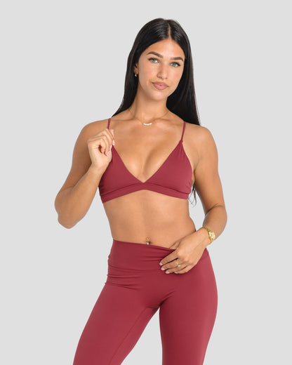 AVARI CROP - BURGUNDY