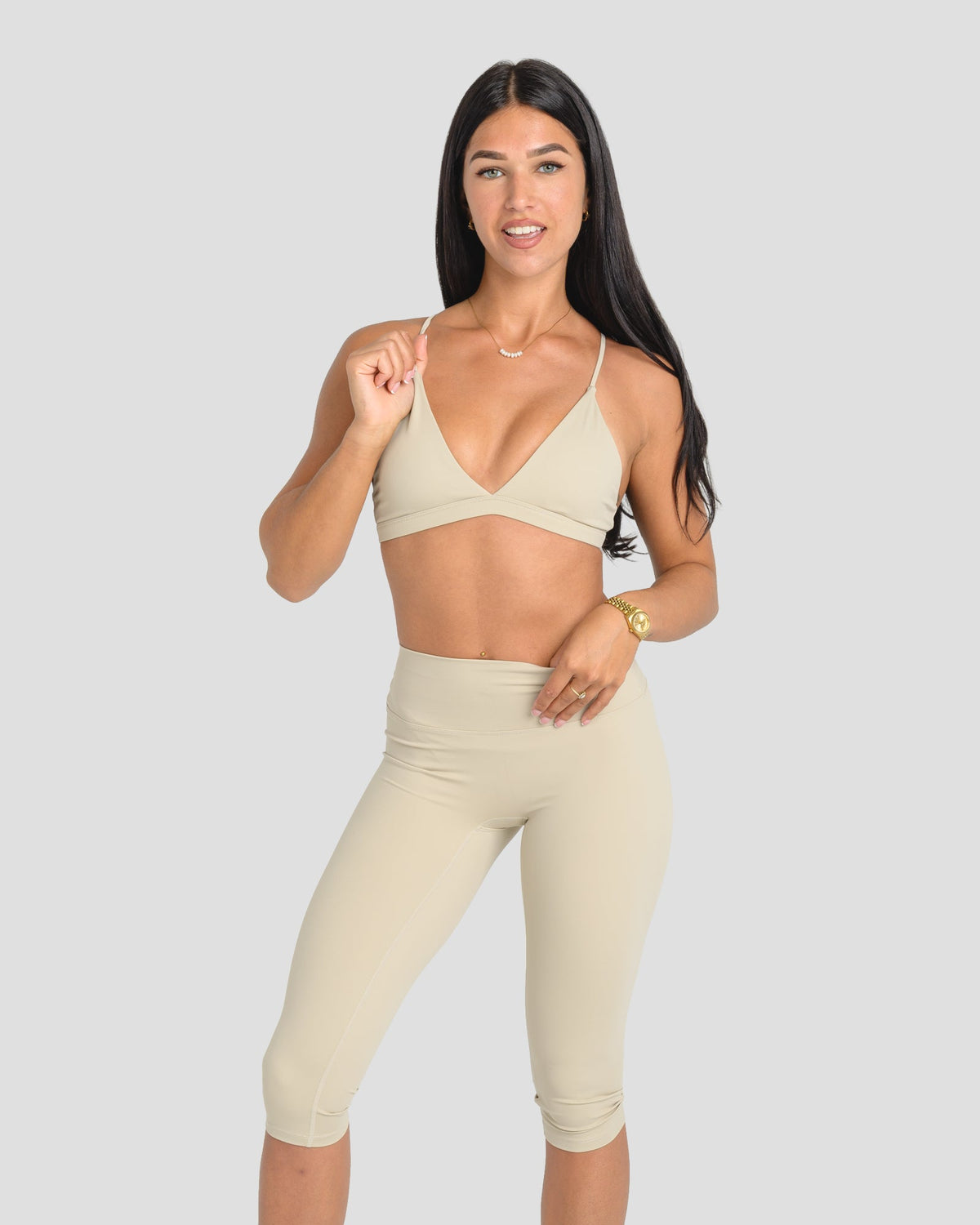 AVARI CROP - FEATHER GREY