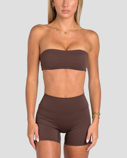 CIARA CROSSOVER BANDEAU - ESPRESSO