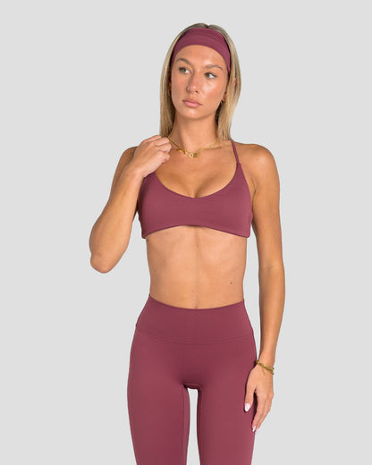 CIARA FLARED PANTS- GRAPE