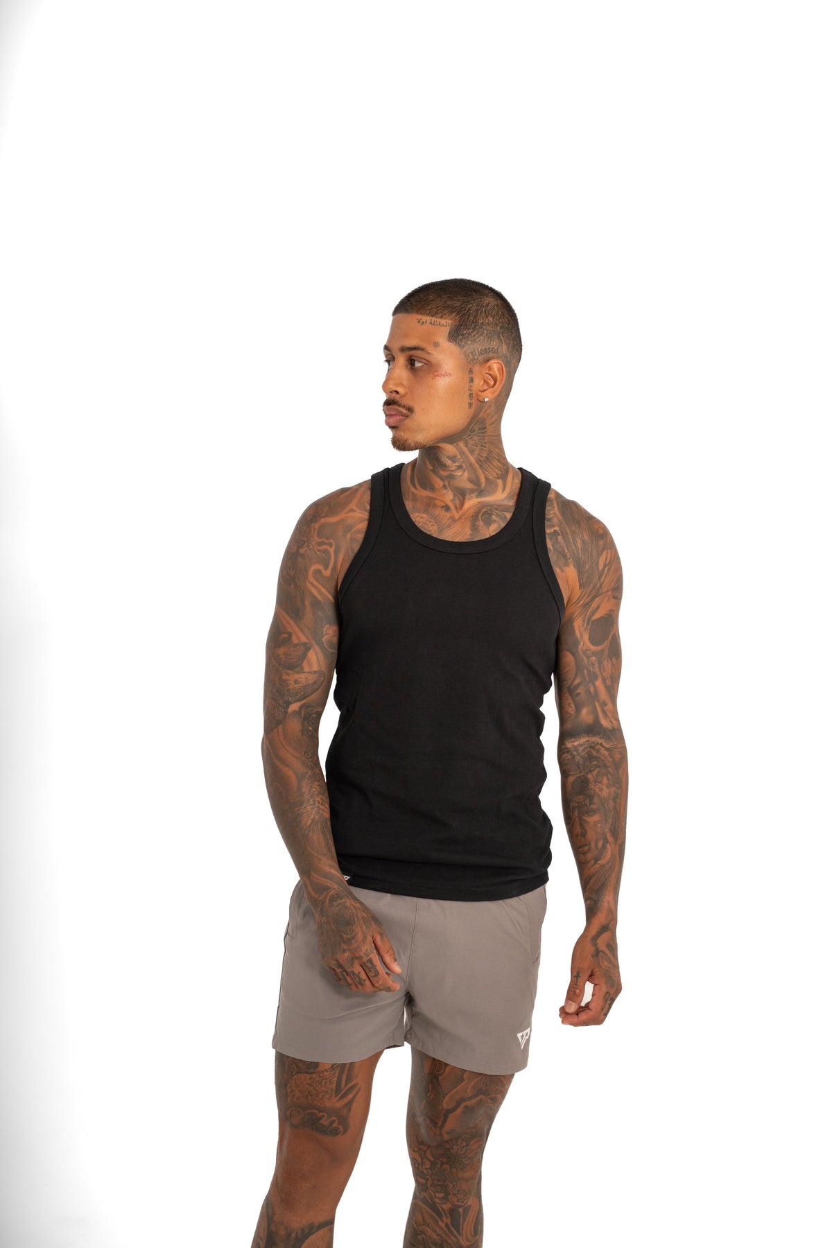MEN'S KTP RIBBED TANK - BLACK