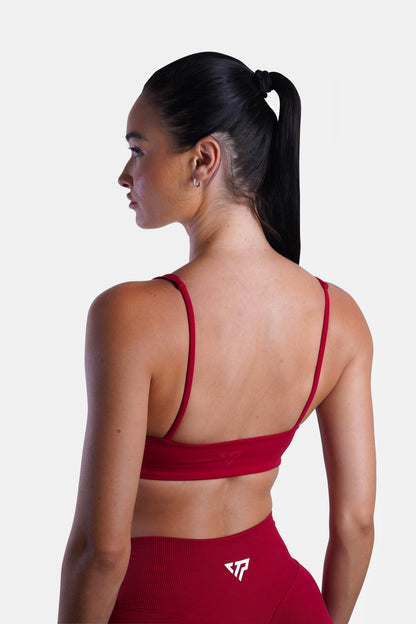SLEEK BRA - DARK RED