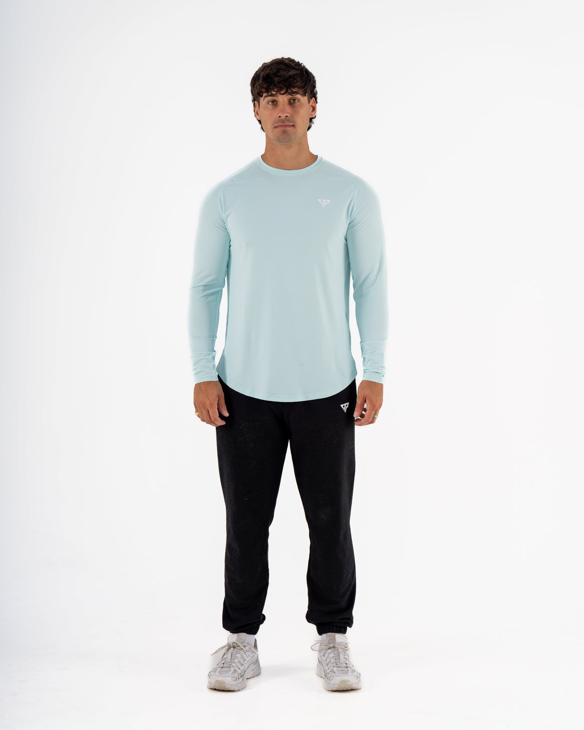 KTP MEN'S DRY FIT LONG SLEEVE TEE - LIGHT BLUE