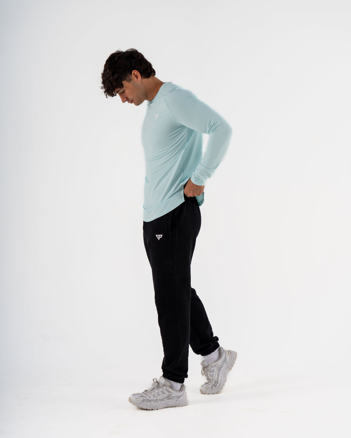 KTP MEN'S DRY FIT LONG SLEEVE TEE - LIGHT BLUE