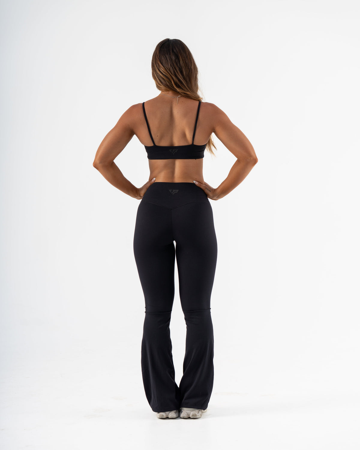 SIGNATURE FLARE PANTS REGULAR LENGTH - BLACK