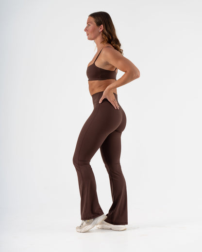 SIGNATURE FLARE PANTS LONG LENGTH -  ESPRESSO