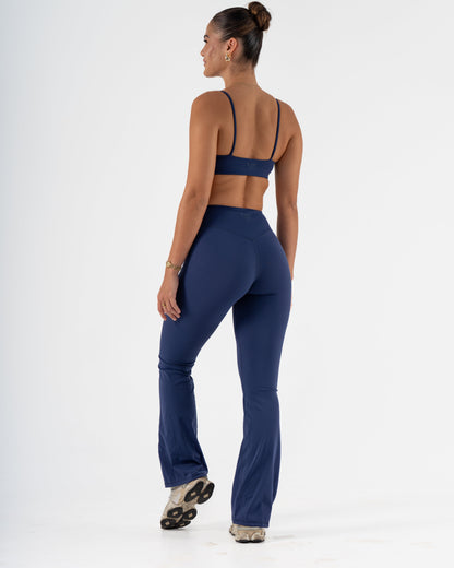 SIGNATURE FLARE PANTS LONG LENGTH - NAVY