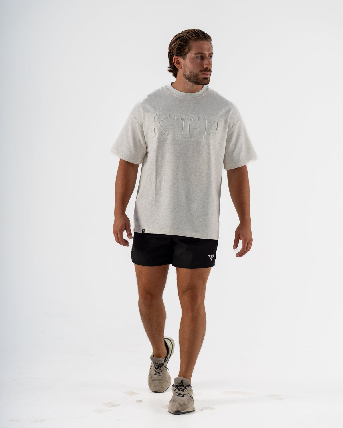 EMBOSSED KTP TEE 2 - MARLE GREY