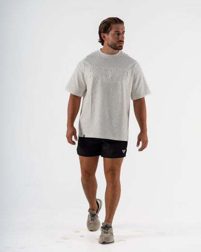 EMBOSSED KTP TEE 2 - MARLE GREY