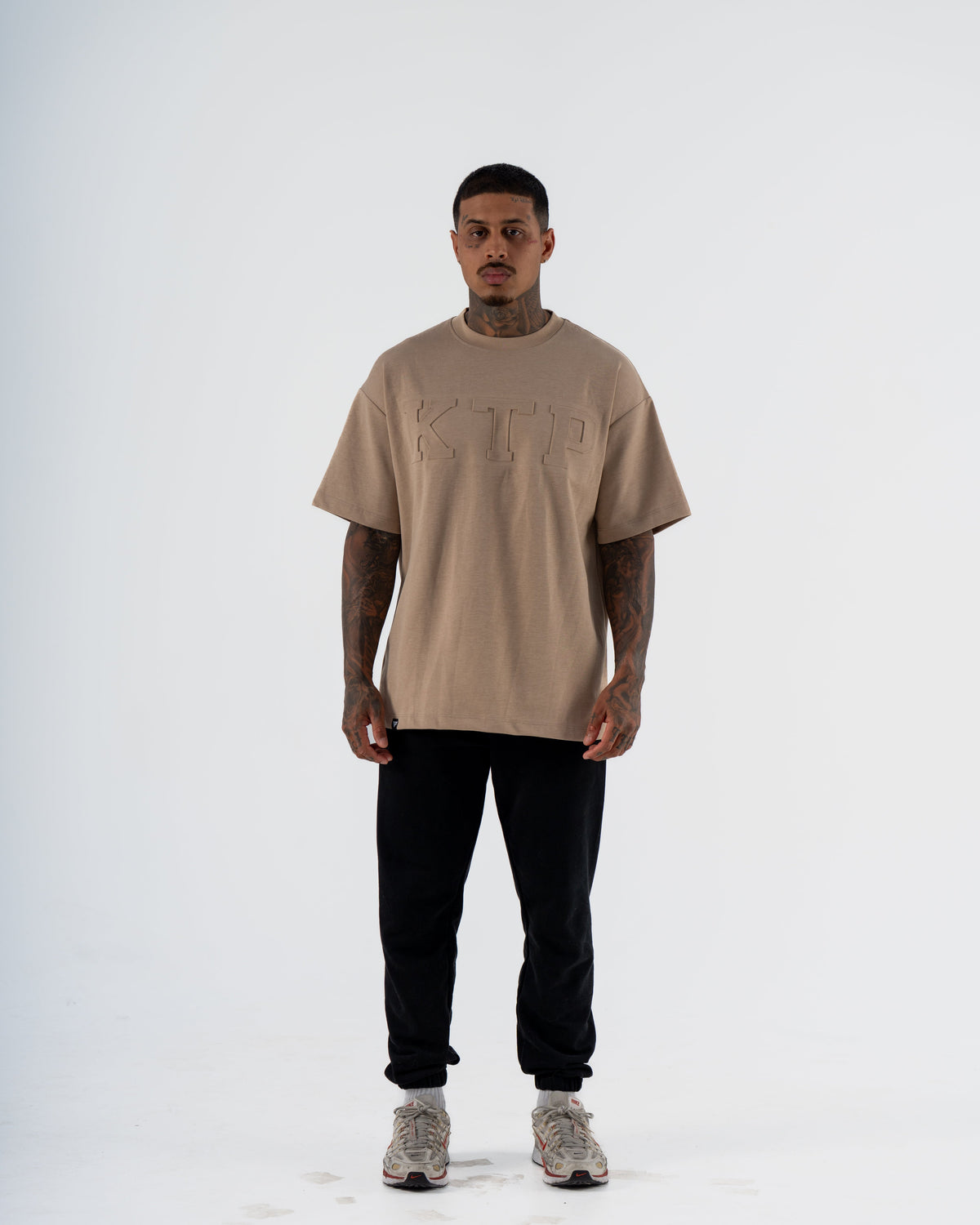 EMBOSSED KTP TEE 2 - BEIGE