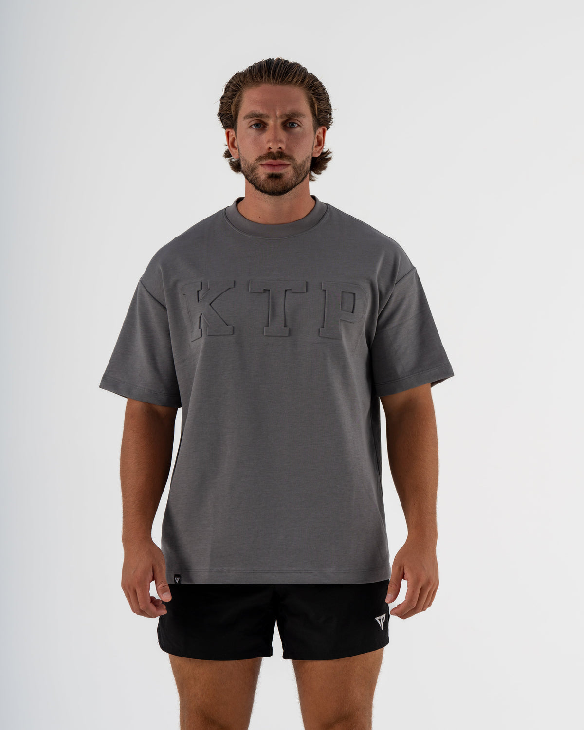 EMBOSSED KTP TEE 2 - CHARCOAL