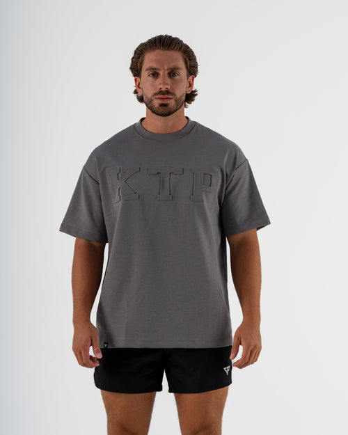 EMBOSSED KTP TEE 2 - CHARCOAL