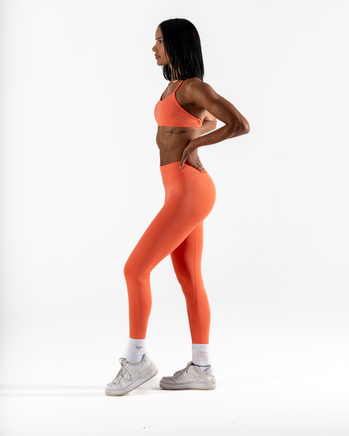 LJ V-BACK SCRUNCH LEGGING - TAHITI ORANGE