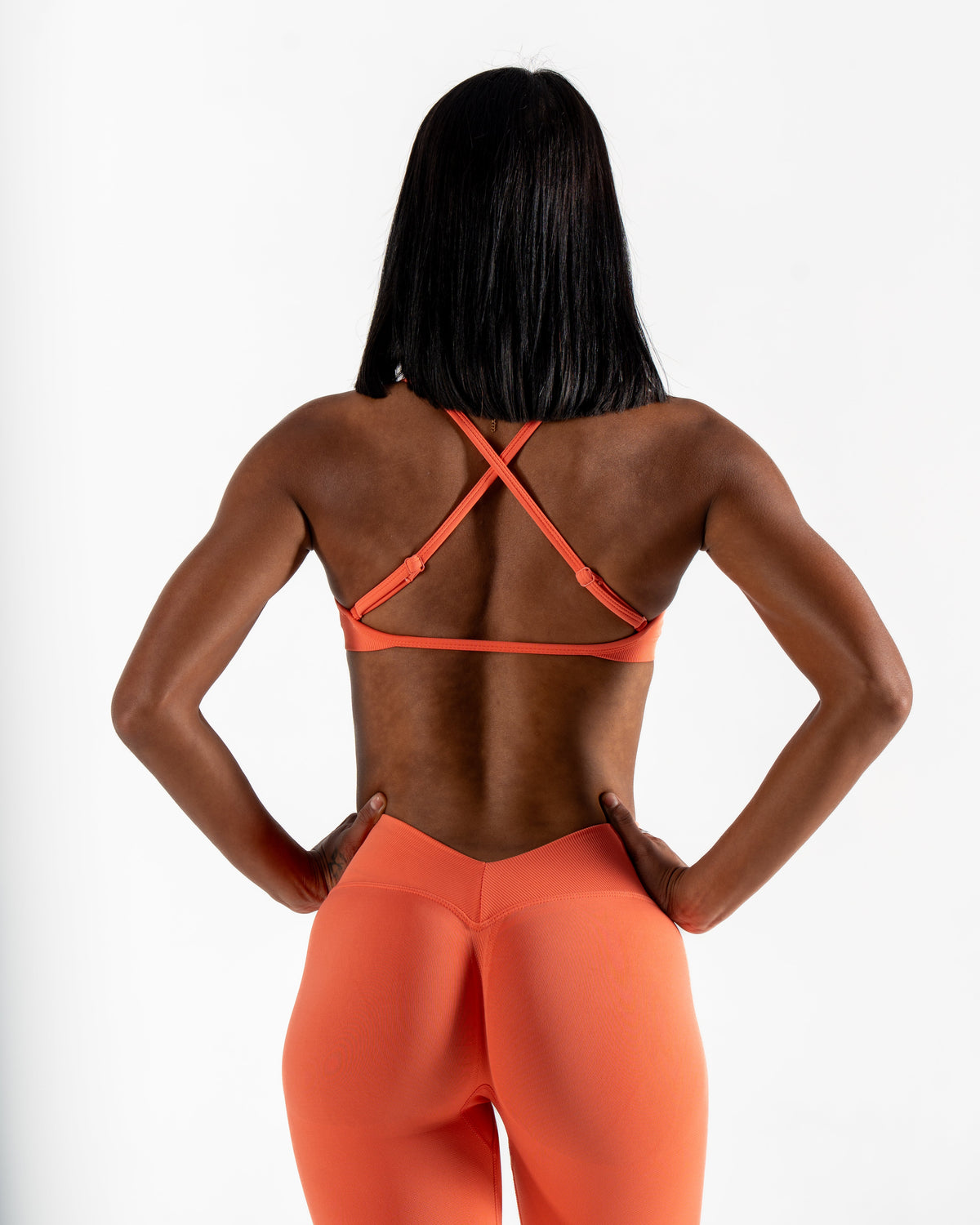 LJ V-BACK SCRUNCH LEGGING - TAHITI ORANGE