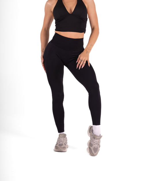 RECOIL HIGH WAIST SCRUNCH LEGGING - BLACK