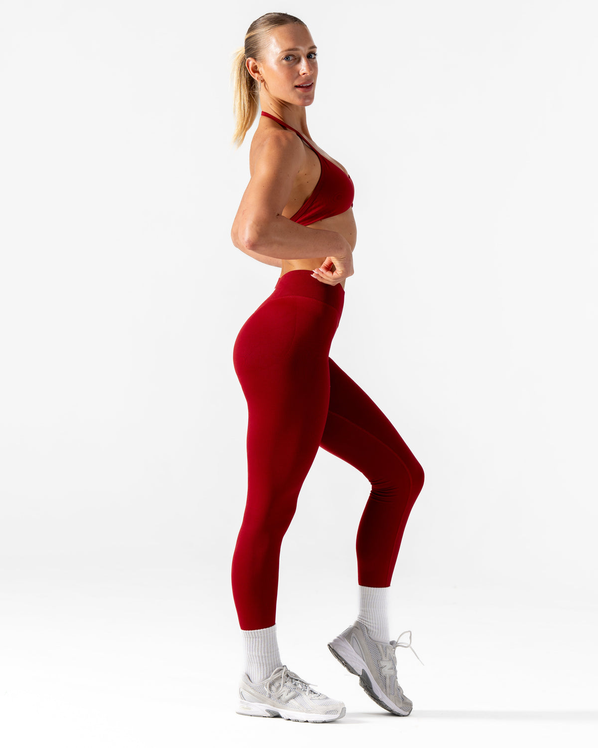 RECOIL LEGGINGS - DARK RED