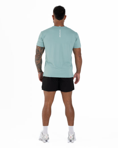 KTP MEN'S HI TECH DRY FIT TEE - LIGHT TEAL