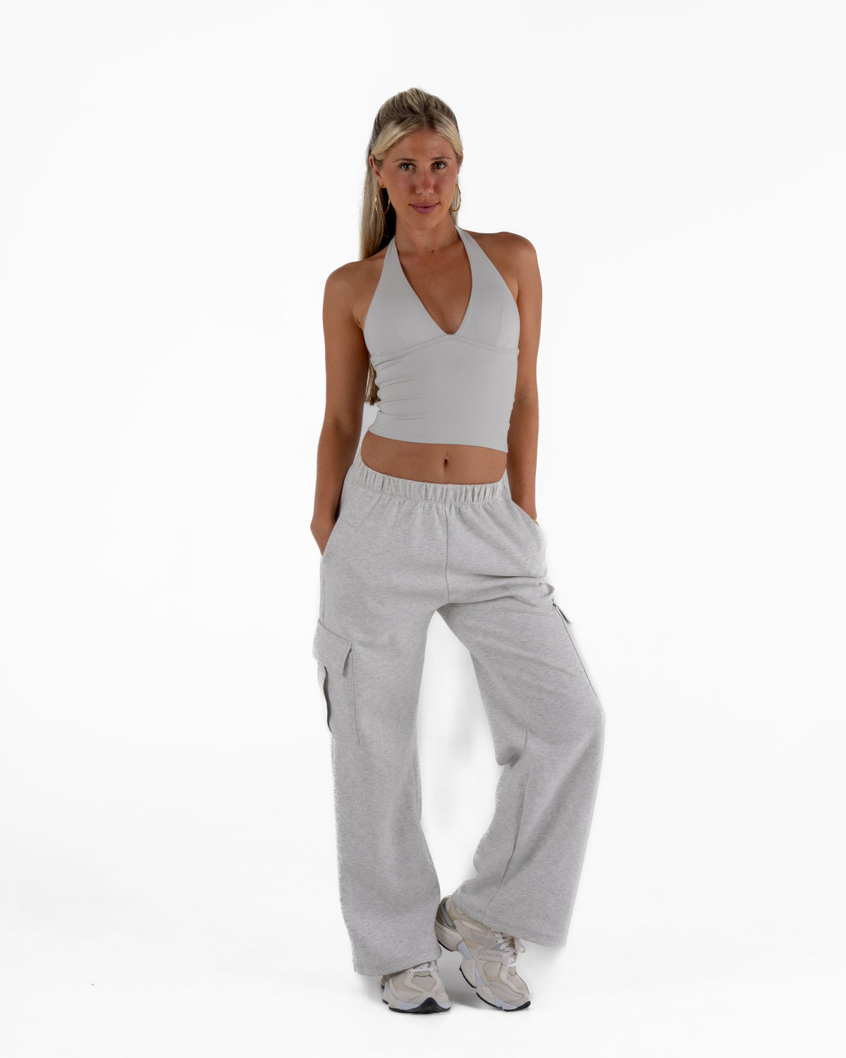 KAYLA TANK TOP - CLOUD GREY