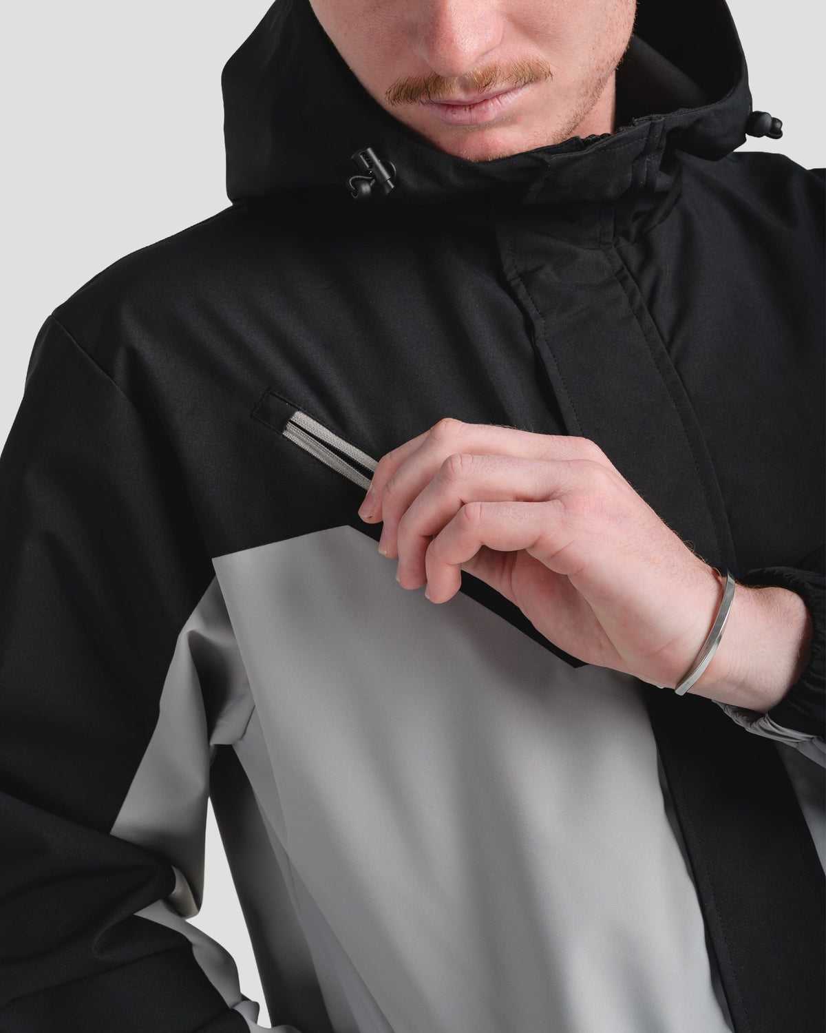 NORDIC SHELL JACKET - BLACK