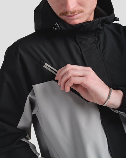 NORDIC SHELL JACKET - BLACK