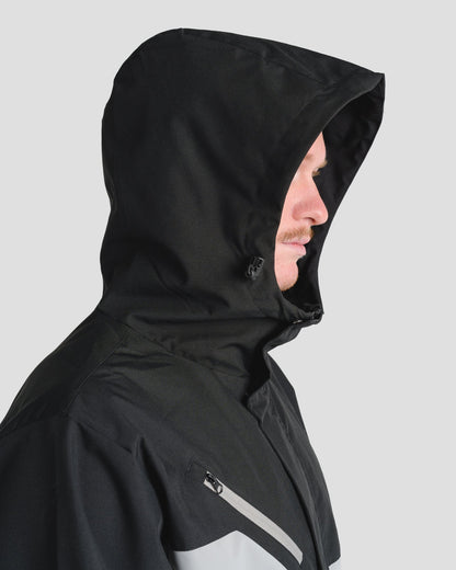 NORDIC SHELL JACKET - BLACK