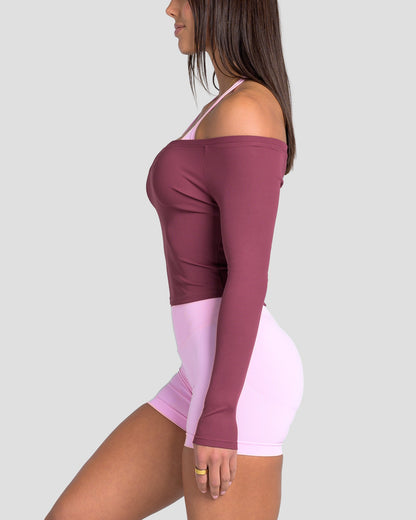 KTP RIBBED LONG SLEEVE - MOLTEN BERRY