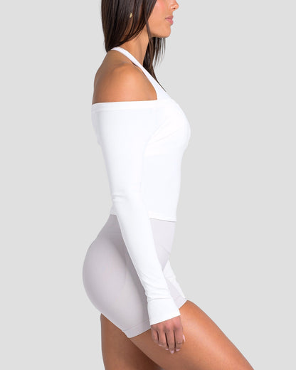 KTP RIBBED LONG SLEEVE - WHITE
