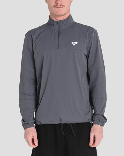 KTP STEALTH QUARTER - ZIP TOP - DARK GREY