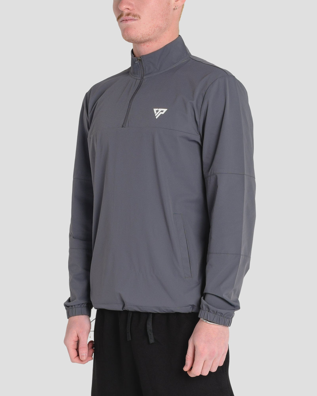 KTP STEALTH QUARTER - ZIP TOP - DARK GREY