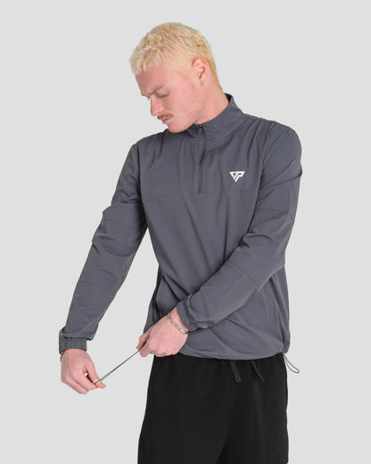 KTP STEALTH QUARTER - ZIP TOP - DARK GREY