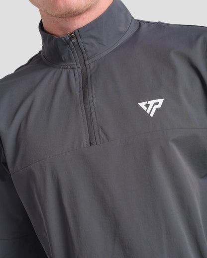 KTP STEALTH QUARTER - ZIP TOP - DARK GREY