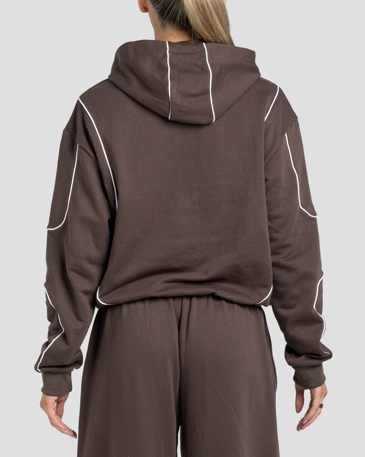 KTP SWEAT ZIP JACKET - ESPRESSO
