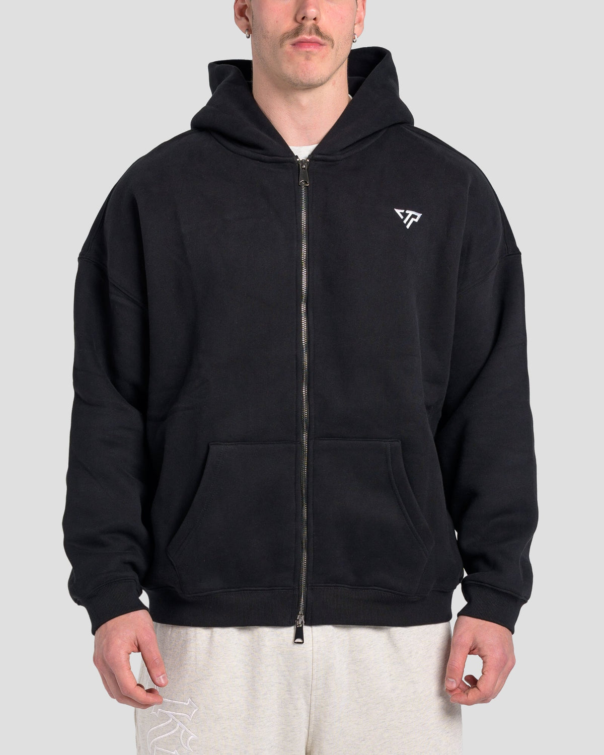 TONINO FULL ZIP JUMPER - BLACK