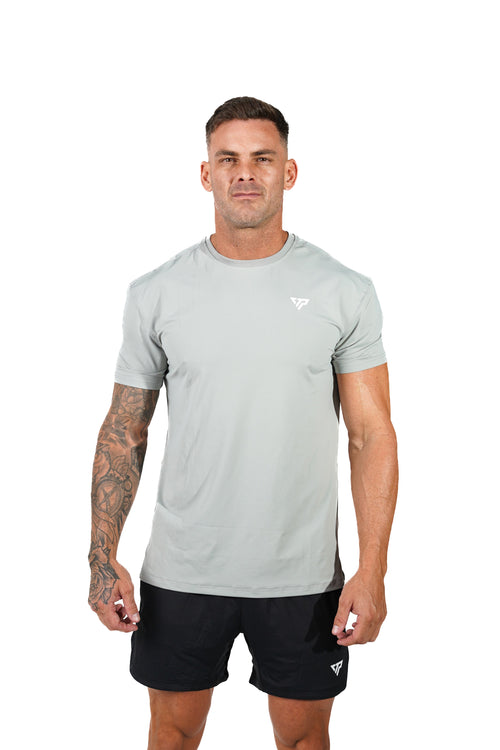 KTP MEN'S HI TECH DRY FIT TEE - LIGHT GREY